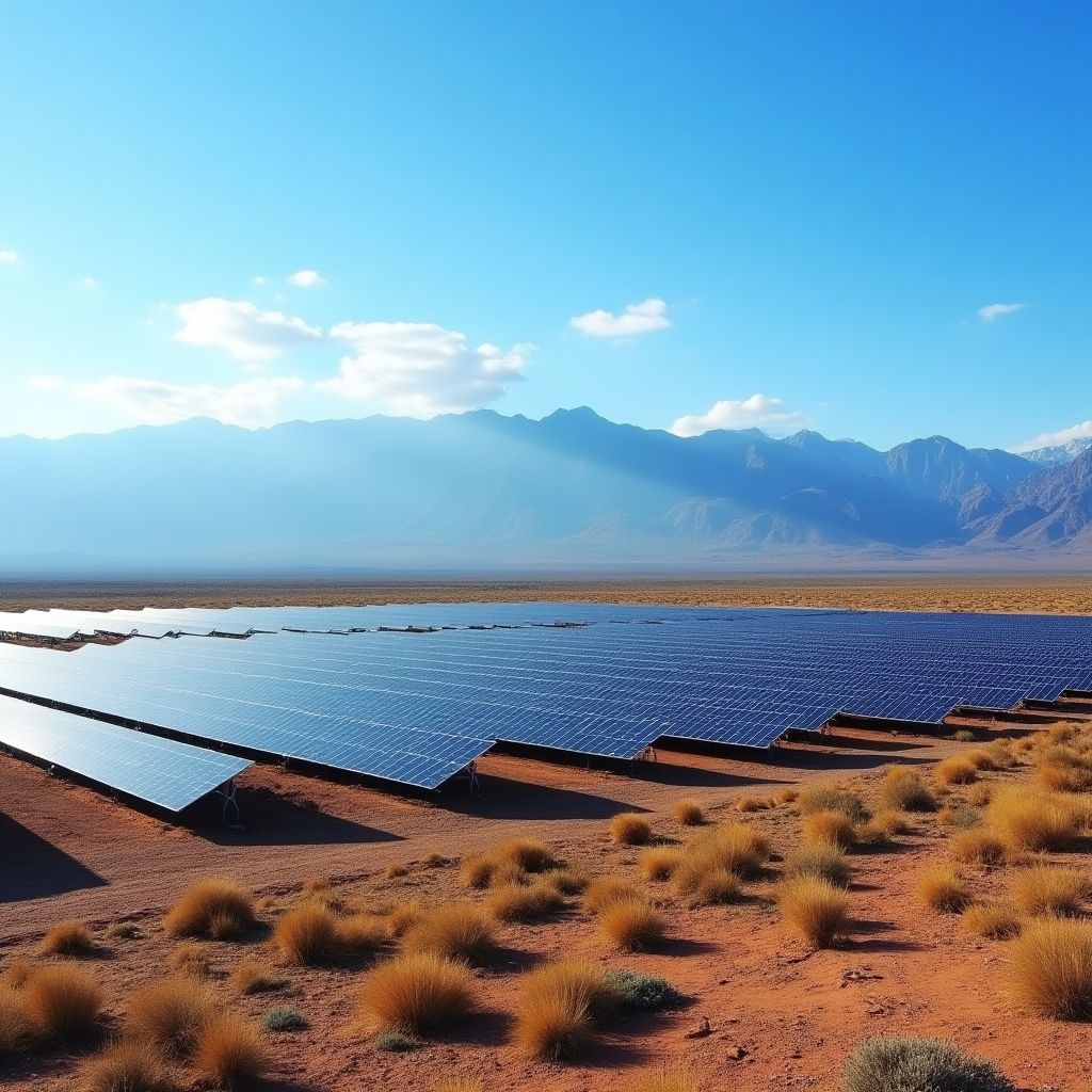 Parque de energía solar en Jujuy, Argentina