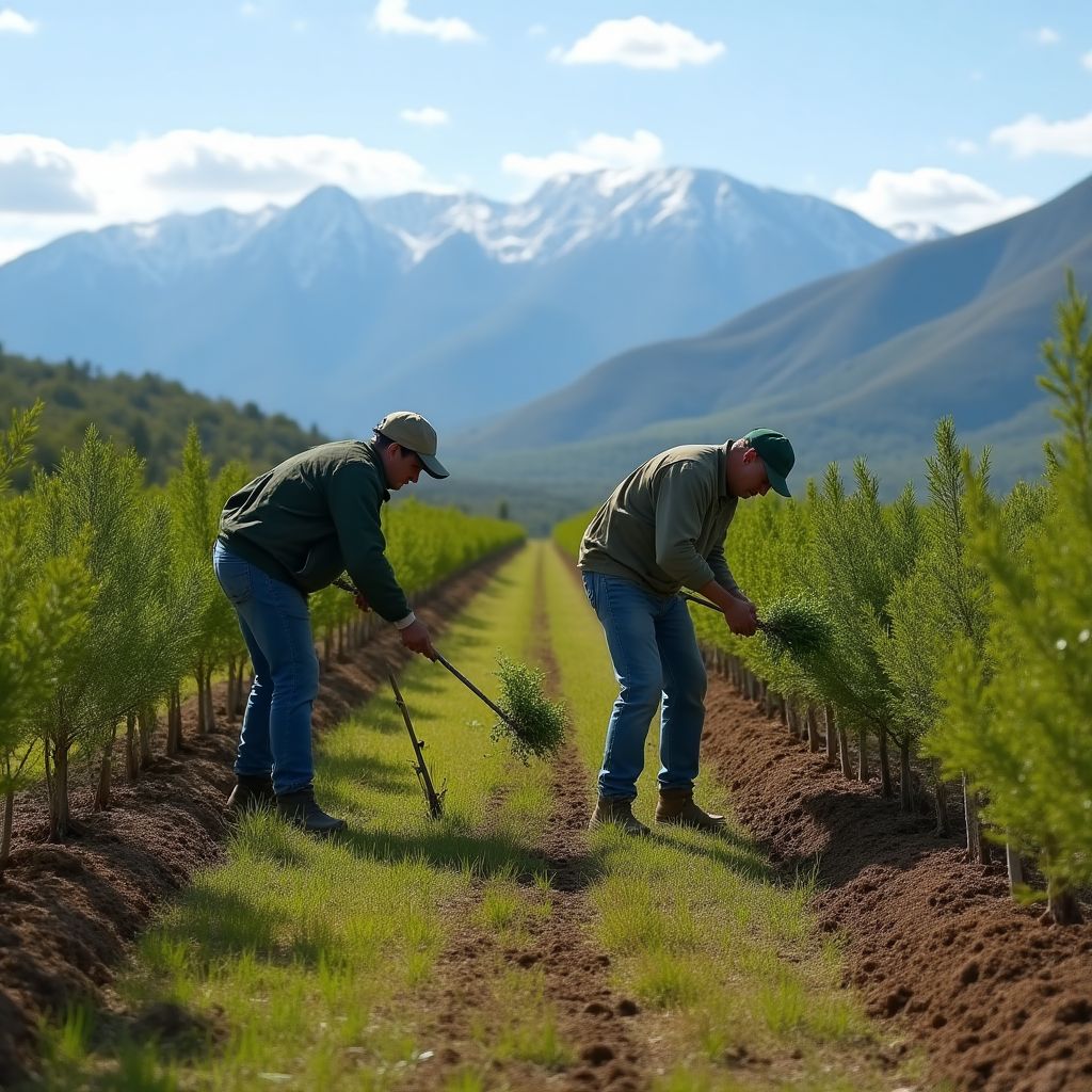 Proyecto de reforestación financiado por inversores